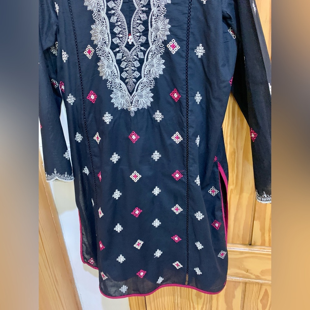 Beechtree Black Casual Long Sleeve 2 Piece Dress - Picture 9 of 13